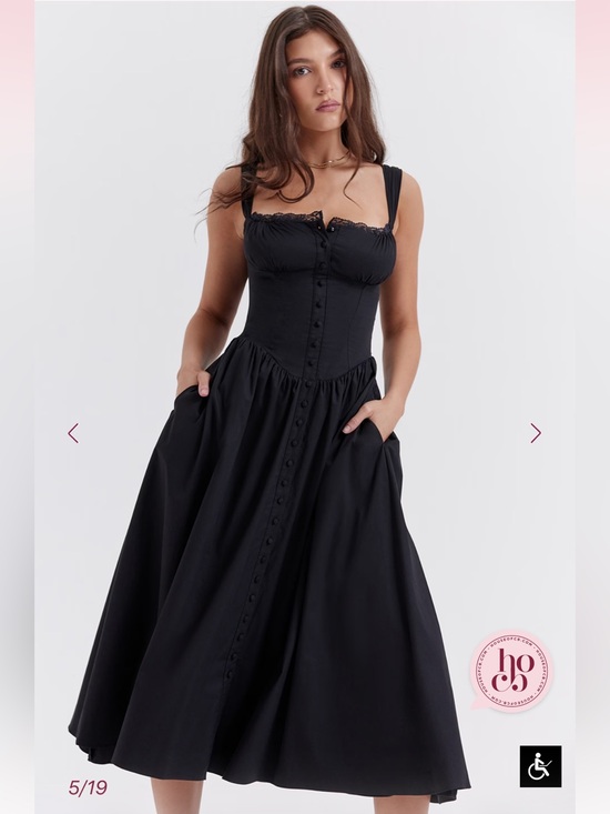 House of CB Dresses & Skirts - House of CB Tatiana Black Midi Sundress